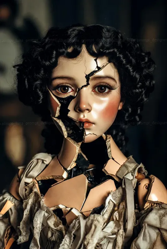 Porcelain Shatter Portraits
