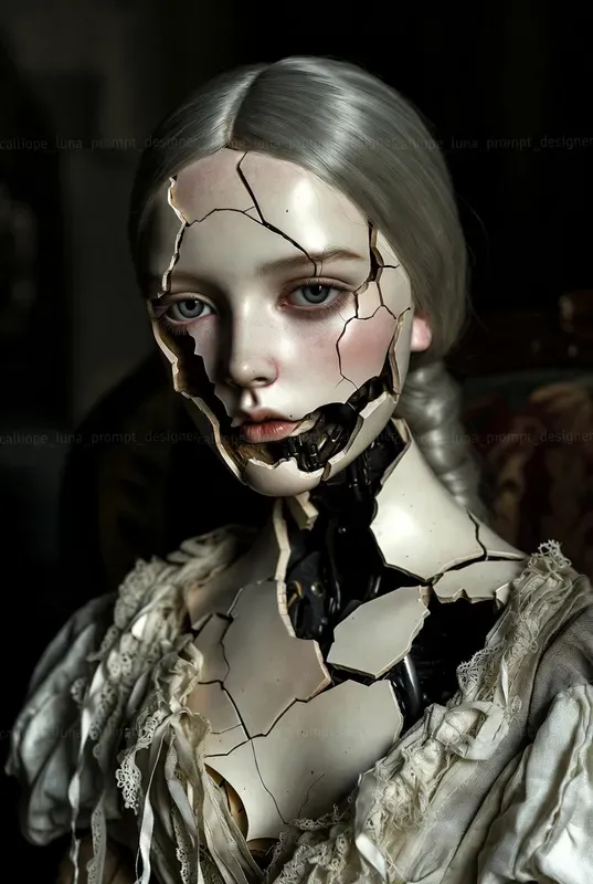 Porcelain Shatter Portraits