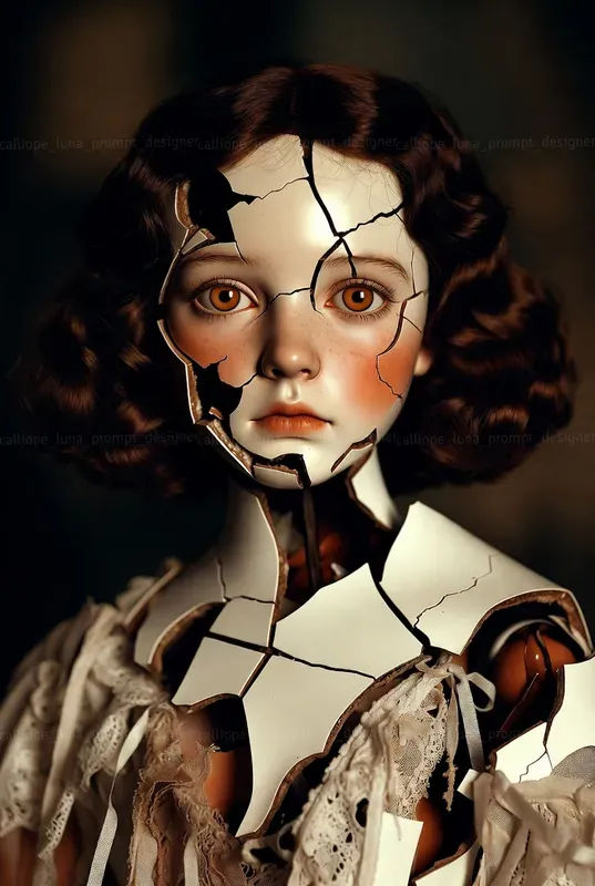 Porcelain Shatter Portraits