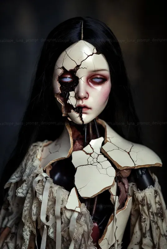 Porcelain Shatter Portraits