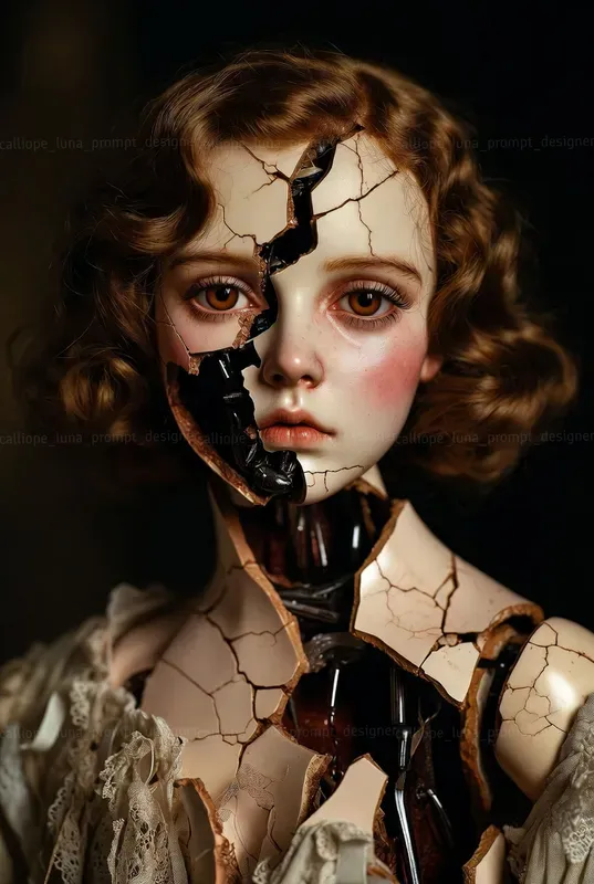 Porcelain Shatter Portraits