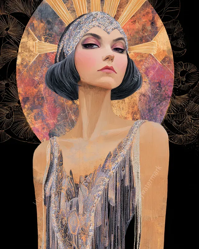 Mystical Celestial Art Deco