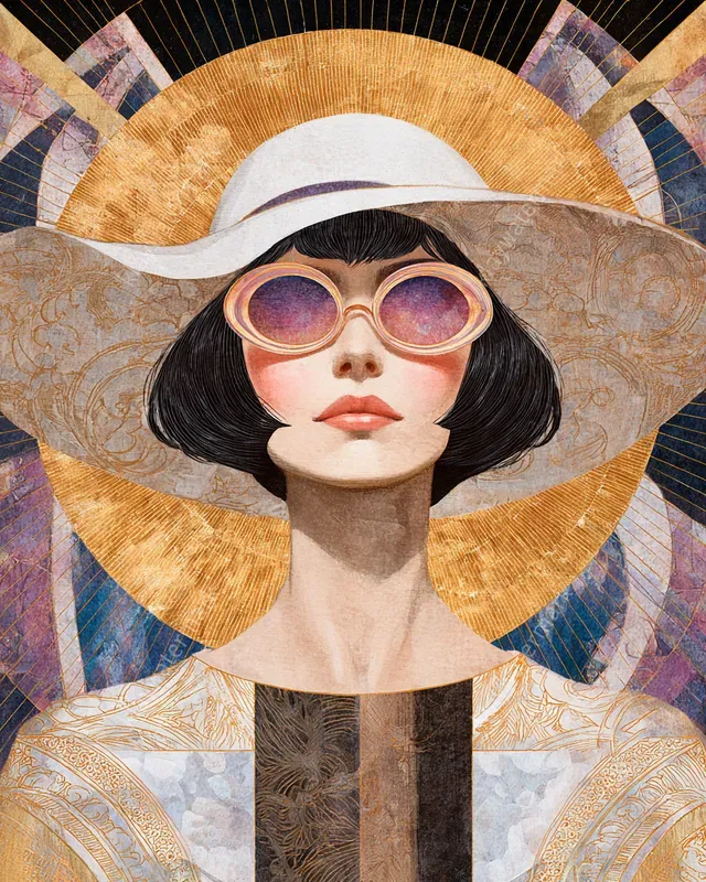 Mystical Celestial Art Deco