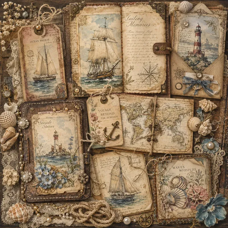 Vintage Journal Collage Kits