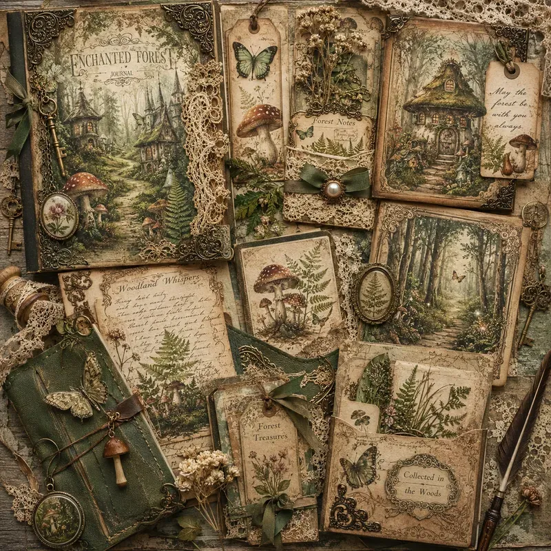 Vintage Journal Collage Kits