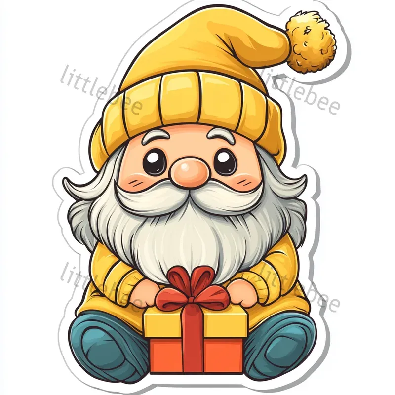 Kawaii Gnome Sticker Generators