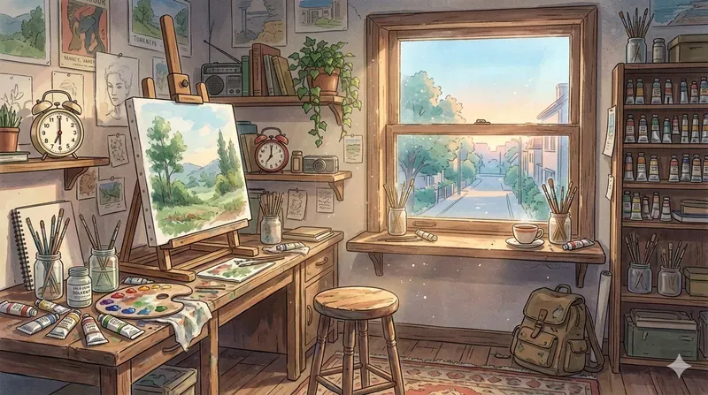 1980s Retro Anime Cozy Room Creators