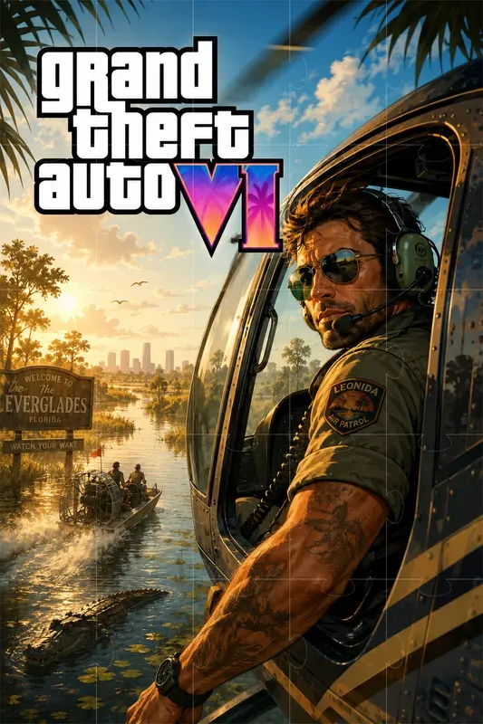 Gta Vi Style Poster Art