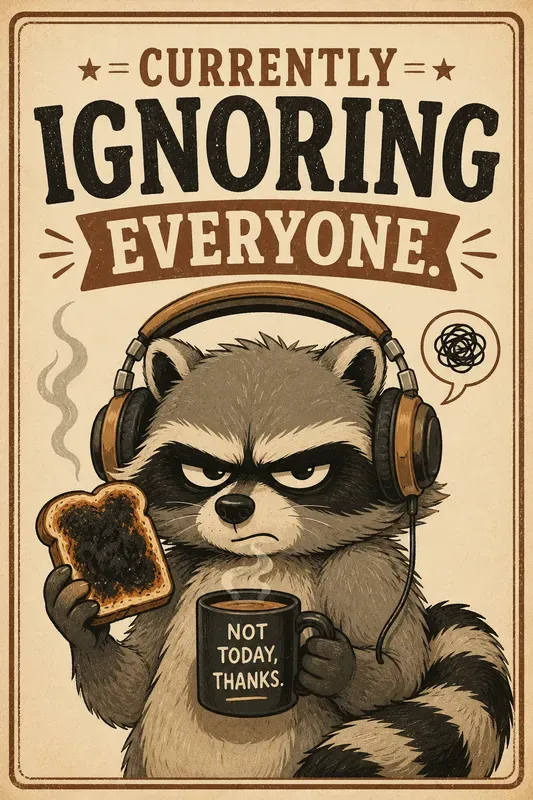Retro Sarcastic Animal Posters
