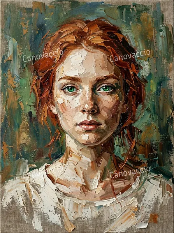 Dynamic Impasto Oil Knife Portraits