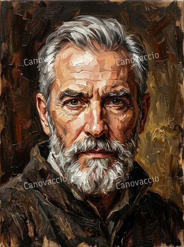 Dynamic Impasto Oil Knife Portraits