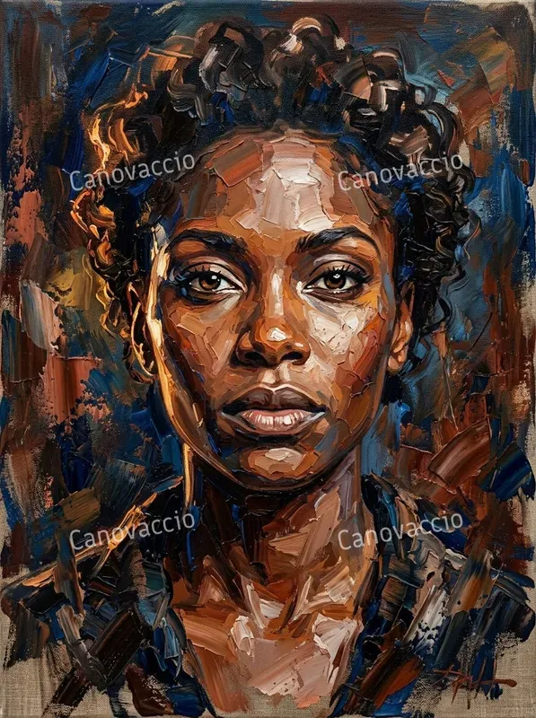 Dynamic Impasto Oil Knife Portraits