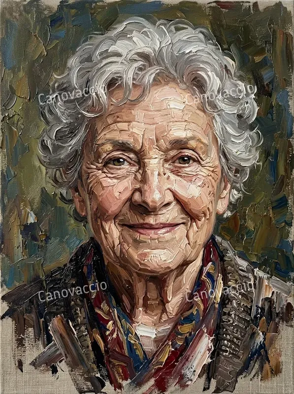Dynamic Impasto Oil Knife Portraits