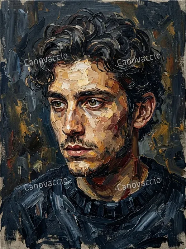 Dynamic Impasto Oil Knife Portraits