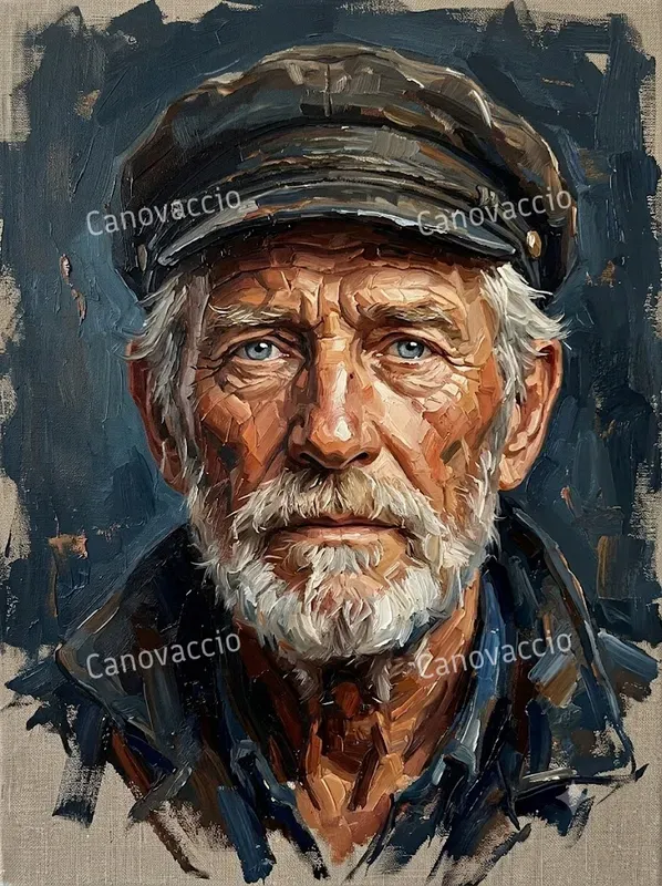 Dynamic Impasto Oil Knife Portraits