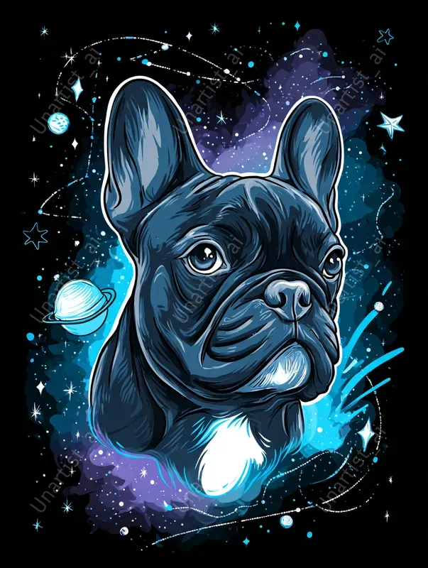 Tshirt Space Dog Fantasies