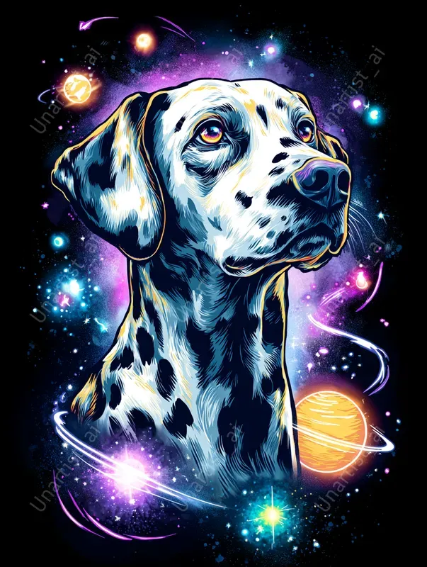 Tshirt Space Dog Fantasies