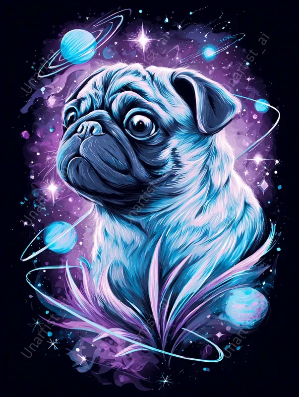 Tshirt Space Dog Fantasies