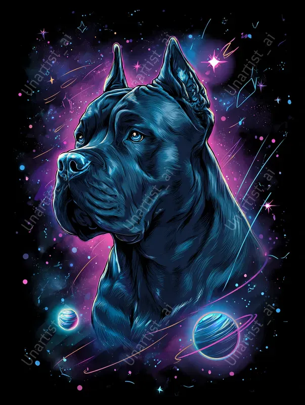 Tshirt Space Dog Fantasies