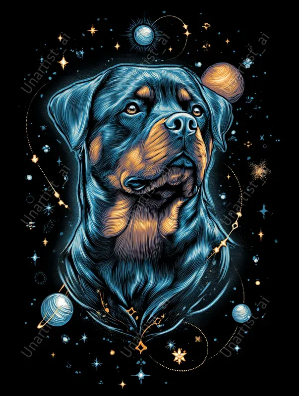 Tshirt Space Dog Fantasies