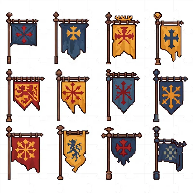 Pixel Art Medieval Item Collections