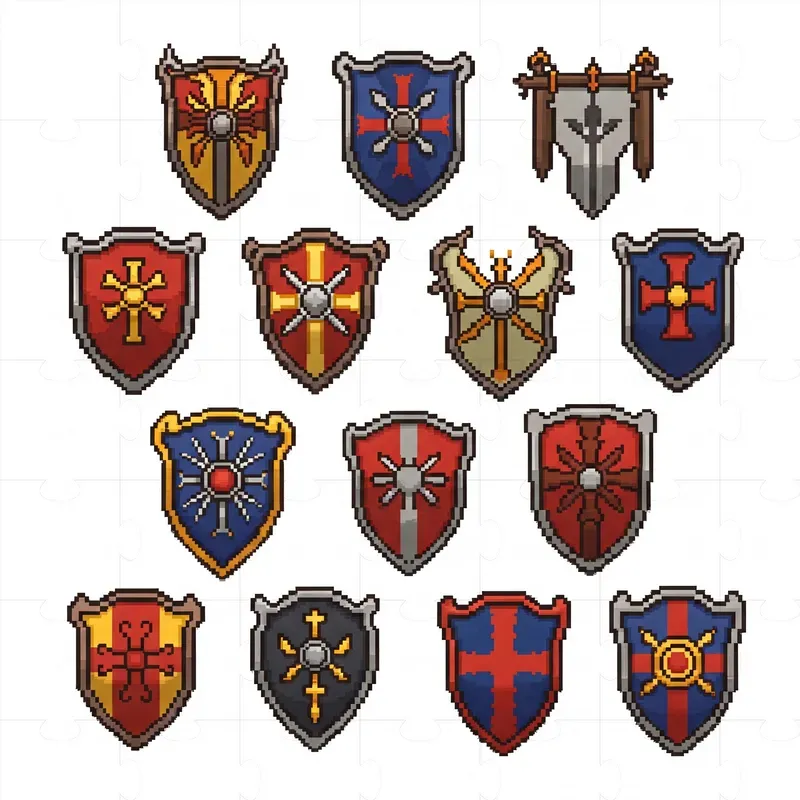 Pixel Art Medieval Item Collections