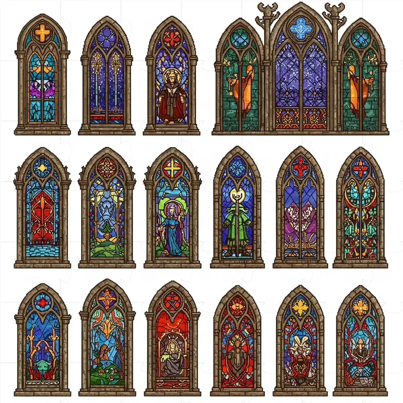 Pixel Art Medieval Item Collections