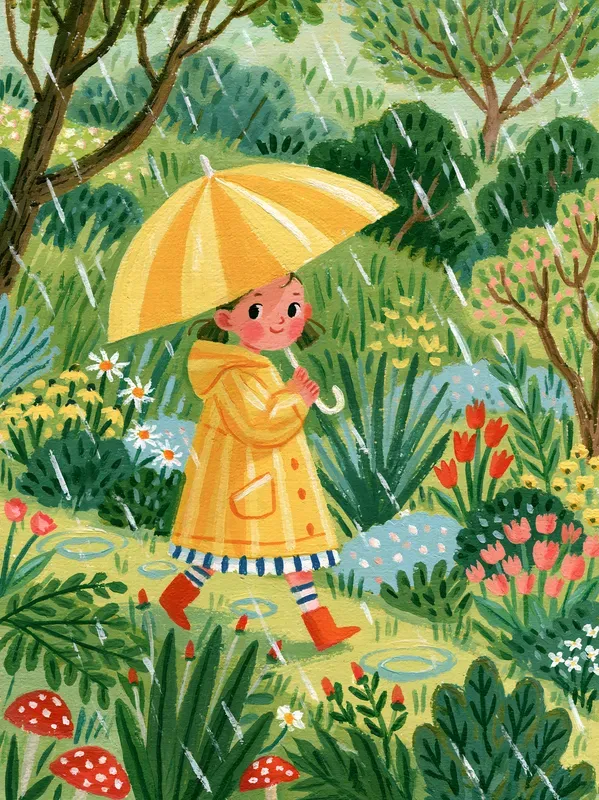 Gouache Childrens Book Illustrations