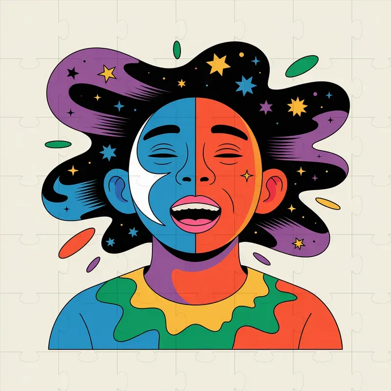 Abstract Comic Strip Characters Packs