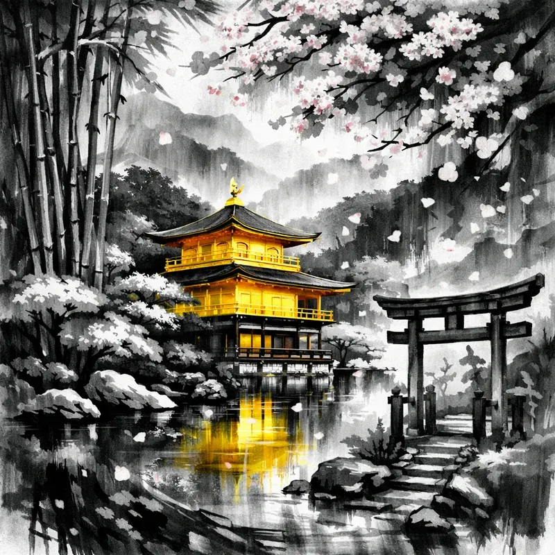 Monochrome City Splashes