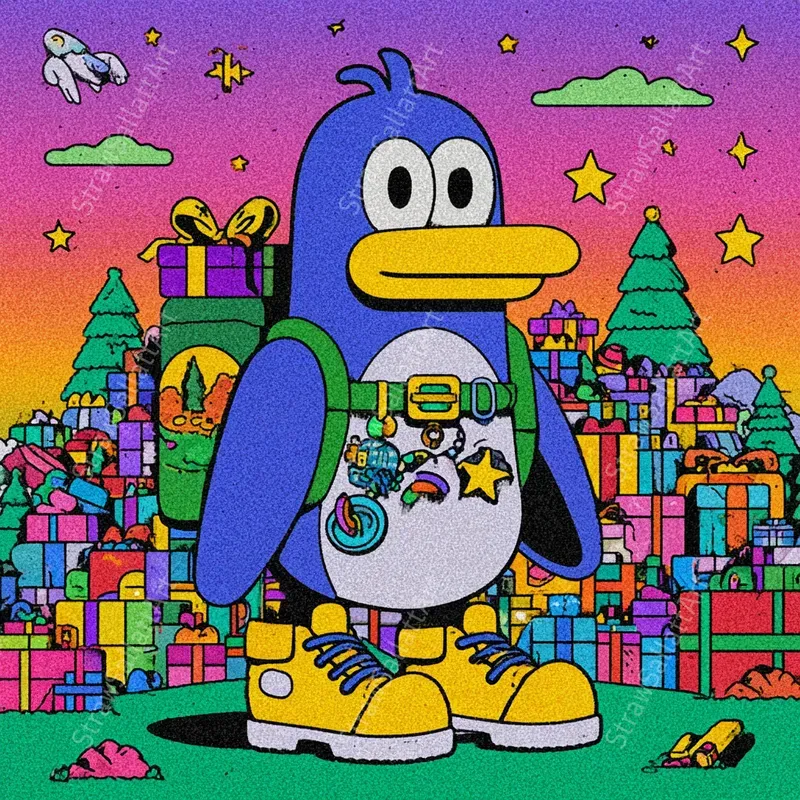 Christmas Whimsical Psychedelic Art Cards