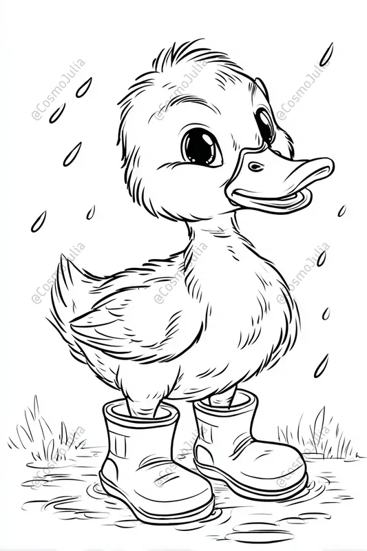 Simple Farm Animal Kids Coloring Pages