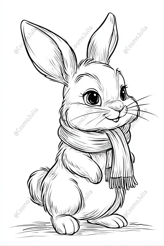 Simple Farm Animal Kids Coloring Pages