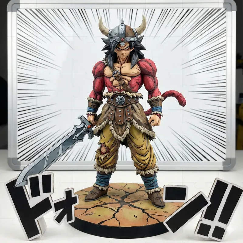 Figures From Dragon Ball Z With Katakana