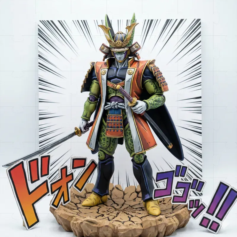 Figures From Dragon Ball Z With Katakana