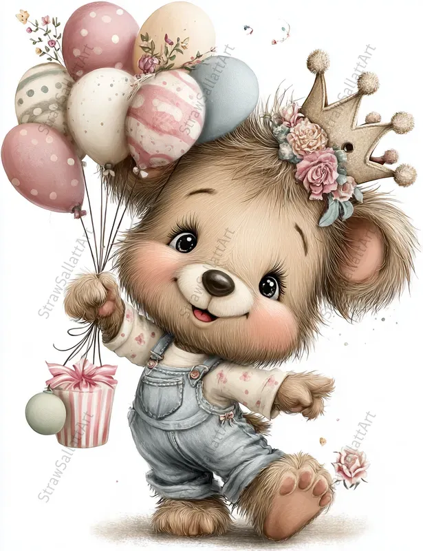 Birthday Character Tshirt Clipart Designs