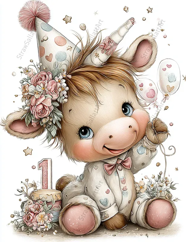 Birthday Character Tshirt Clipart Designs