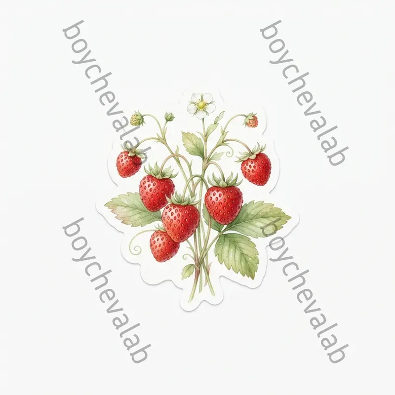 Watercolor Botanical Stickers