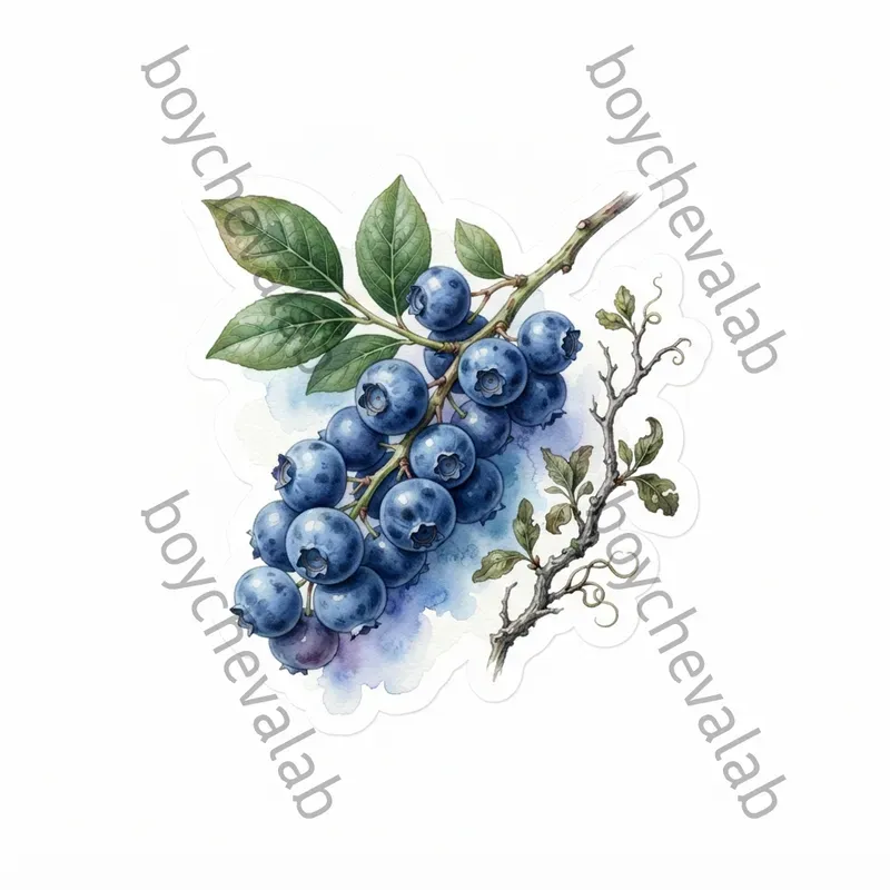 Watercolor Botanical Stickers