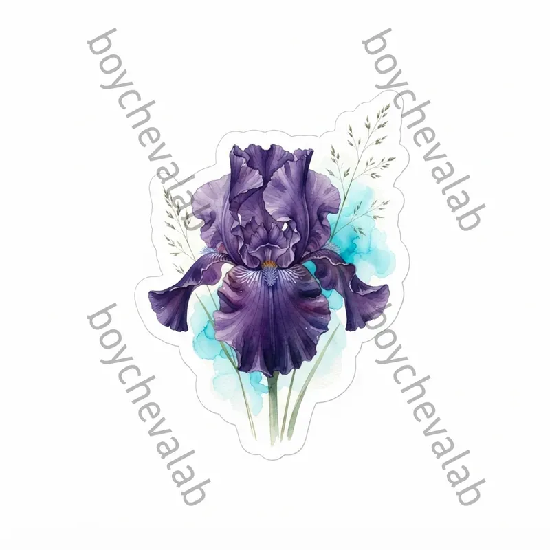 Watercolor Botanical Stickers