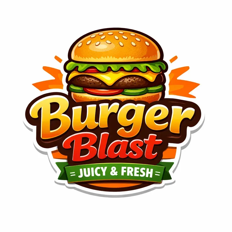 Fast Food Cartoon Logo Designs