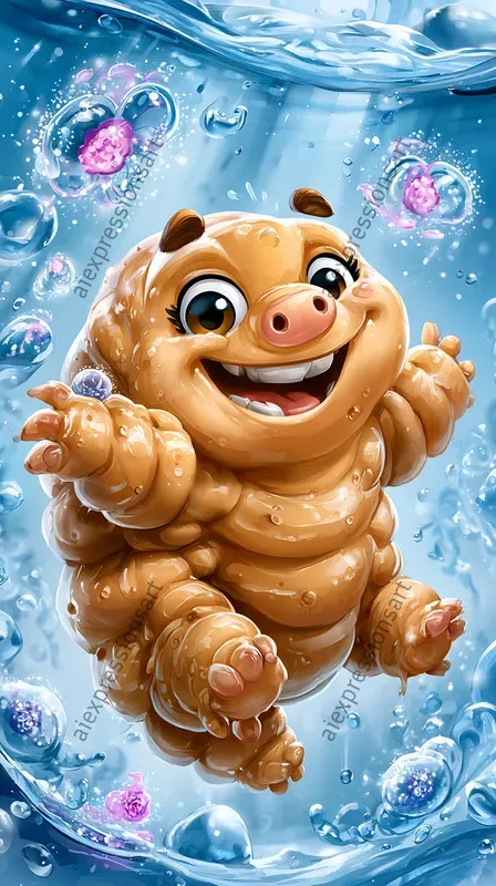 Cute 3D Microscopic Characters