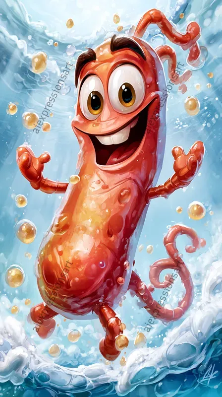 Cute 3D Microscopic Characters