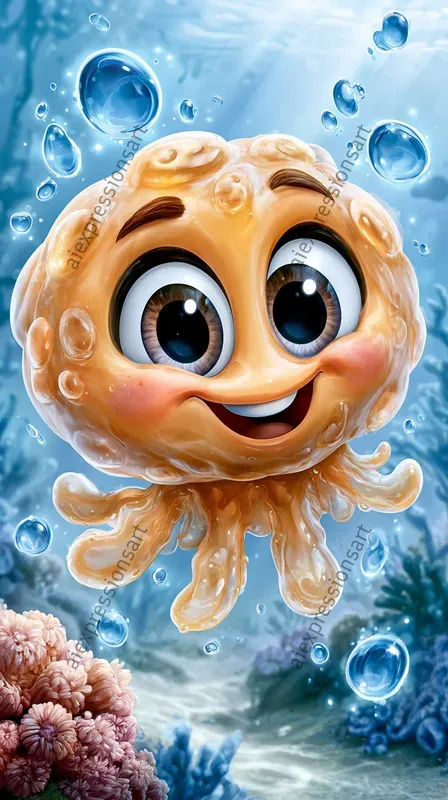 Cute 3D Microscopic Characters