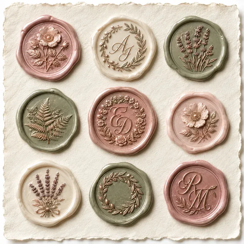 Heraldic Monogram Wax Seal Kits