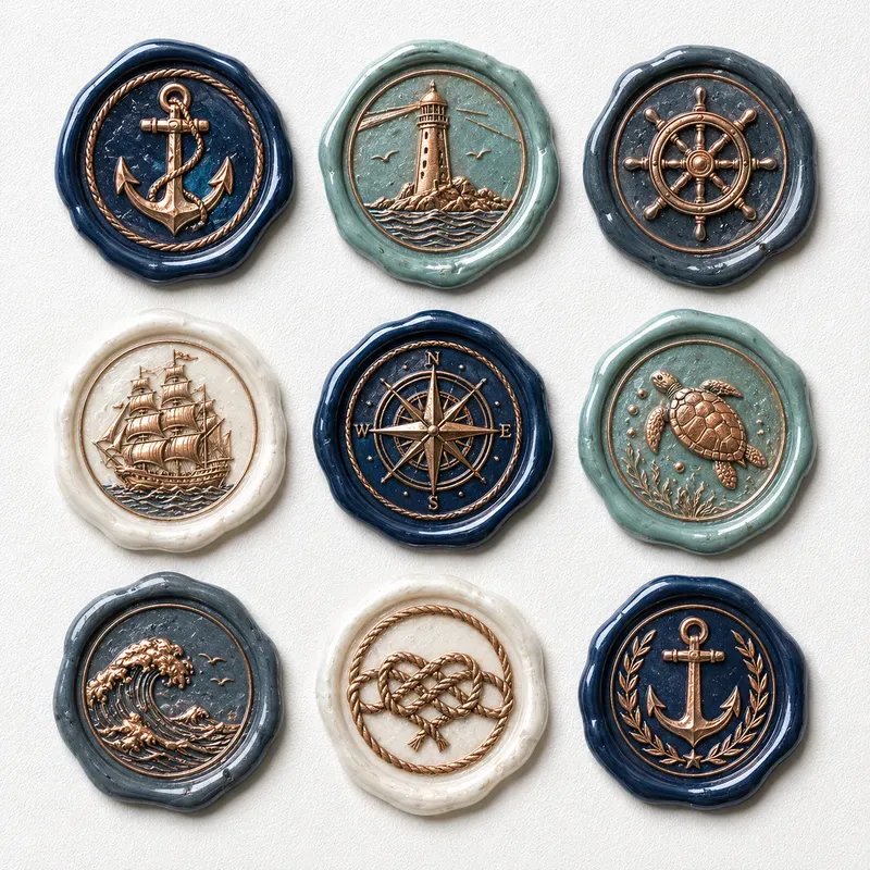 Heraldic Monogram Wax Seal Kits