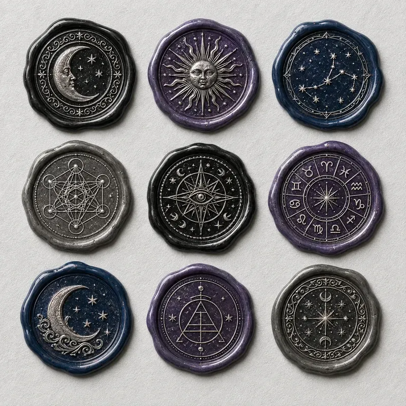 Heraldic Monogram Wax Seal Kits