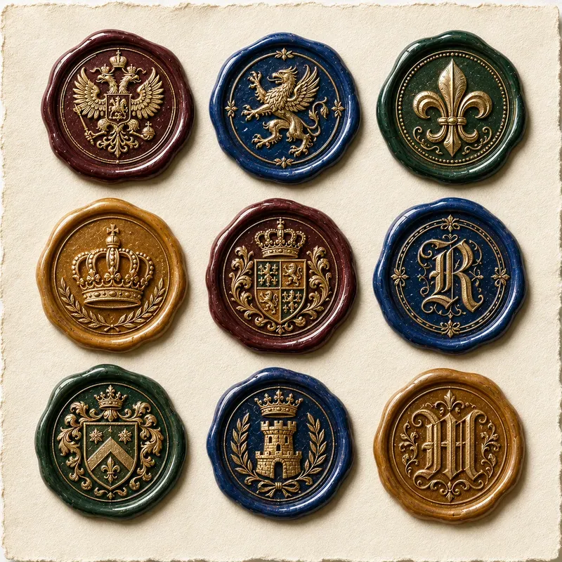 Heraldic Monogram Wax Seal Kits
