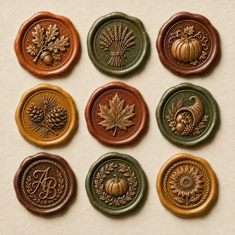 Heraldic Monogram Wax Seal Kits