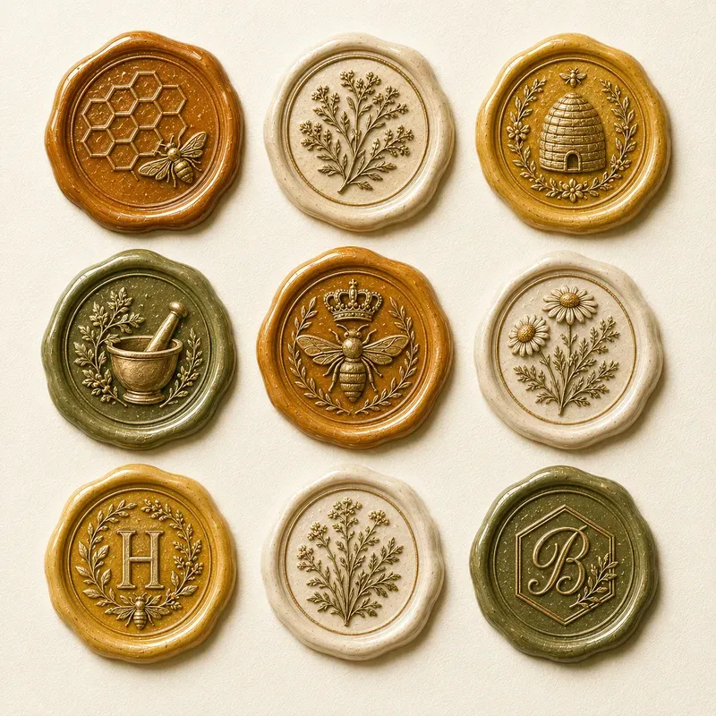 Heraldic Monogram Wax Seal Kits